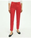 Brooks Brothers Stretch Cotton Five-pocket Pants In Red