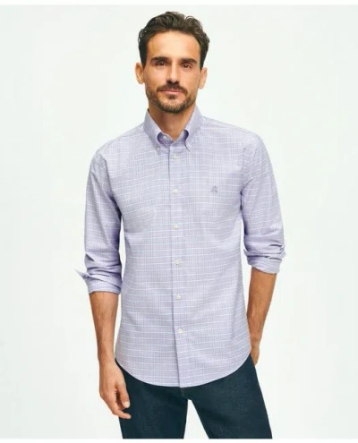 Brooks Brothers Oxford Shirt In Purple
