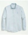 Brooks Brothers Stretch Cotton Non-iron Oxford Polo Button Down Collar Shirt In Marine Blue