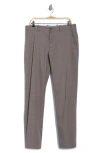 Brooks Brothers Stretch Cotton Straight Leg Pants In Gray