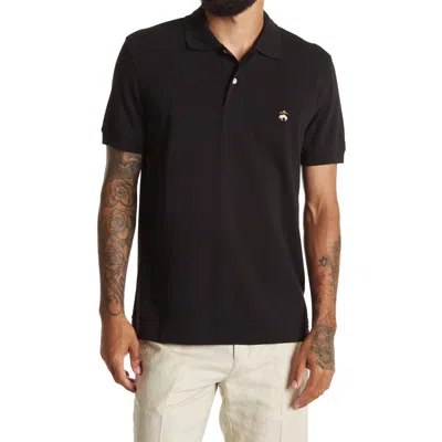 Brooks Brothers Stretch Cotton Piqué Polo In Brown