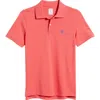 Brooks Brothers Stretch Cotton Piqué Polo In Red Heather