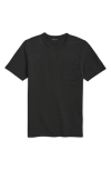 Brooks Brothers Pique T-shirt In Garment-washed Supima Cotton In Black