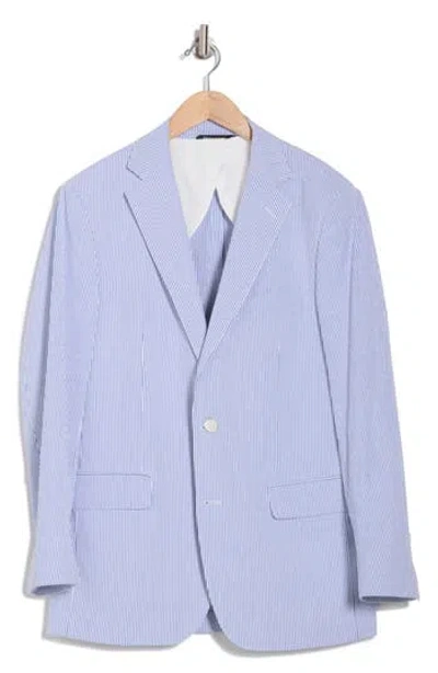 Brooks Brothers Stretch Cotton Seersucker Sport Coat In Blue