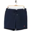 Brooks Brothers Stretch Cotton Shorts In Blue