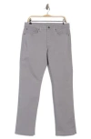 Brooks Brothers Stretch Cotton Straight Leg Pants In Monumnt