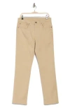 Brooks Brothers Performance Straight Front Pant In Safari