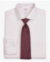 Brooks Brothers Stretch Madison Relaxed-fit Dress Shirt, Non-iron Twill English Collar Micro-check In Pink