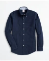 Brooks Brothers Stretch Non-iron Oxford Button-down Collar Sport Shirt In Navy