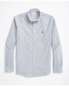 Brooks Brothers Stretch Non-iron Oxford Button-down Collar Sport Shirt In Sodalite