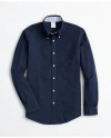 Brooks Brothers Stretch Non-iron Oxford Button-down Collar Sport Shirt In Navy