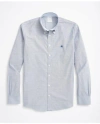 Brooks Brothers Stretch Non-iron Oxford Button-down Collar Sport Shirt In Sodalite