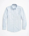 Brooks Brothers Stretch Non-iron Oxford Button-down Collar Sport Shirt In Blue