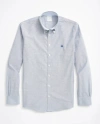 Brooks Brothers Stretch Non-iron Oxford Button-down Collar Sport Shirt In Blue