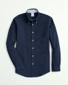 Brooks Brothers Stretch Non-iron Oxford Button-down Collar Sport Shirt In Blue