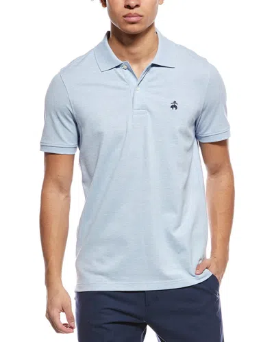 Brooks Brothers Stretch Pique Golf Polo Shirt In Blue