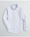 Brooks Brothers Non-iron Plaid Cotton Stretch Oxford Button-down Shirt In Vista Blue