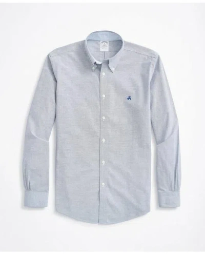 Brooks Brothers Stretch Regent Regular-fit Sport Shirt, Non-iron Oxford In Sodalite
