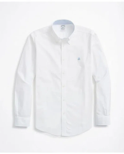 Brooks Brothers Stretch Regent Regular-fit Sport Shirt, Non-iron Oxford In White