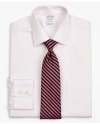 Brooks Brothers Stretch Soho Extra-slim-fit Dress Shirt, Non-iron Twill Ainsley Collar Micro-check In Pink