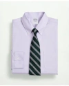 Brooks Brothers Stretch Supima Cotton Non-iron Pinpoint Oxford Button-down Collar Dress Shirt In Lavender