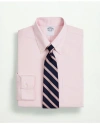 Brooks Brothers Stretch Supima Cotton Non-iron Pinpoint Oxford Button-down Collar Dress Shirt In Pink