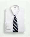 Brooks Brothers Stretch Supima Cotton Non-iron Pinpoint Oxford Button-down Collar Dress Shirt In White