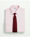 Brooks Brothers Stretch Supima Cotton Non-iron Twill Ainsley Collar Dress Shirt In Pink