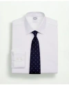 Brooks Brothers Stretch Supima Cotton Non-iron Twill Button-down Collar Dress Shirt In White