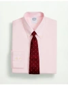 Brooks Brothers Stretch Supima Cotton Non-iron Twill Button-down Collar Dress Shirt In Pink