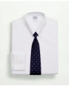 Brooks Brothers Stretch Supima Cotton Non-iron Twill Button-down Collar Dress Shirt In White