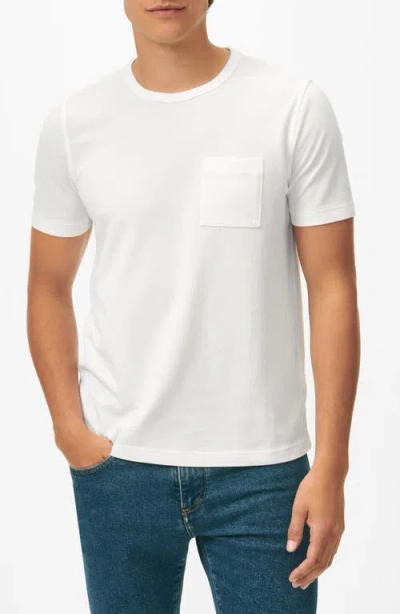 Brooks Brothers Pique T-shirt In Garment-washed Supima Cotton In White