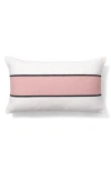 Brooks Brothers Stripe Decorative Throw Pillow In White/blush