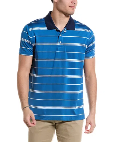 Brooks Brothers Stripe Golf Polo Shirt In Blue