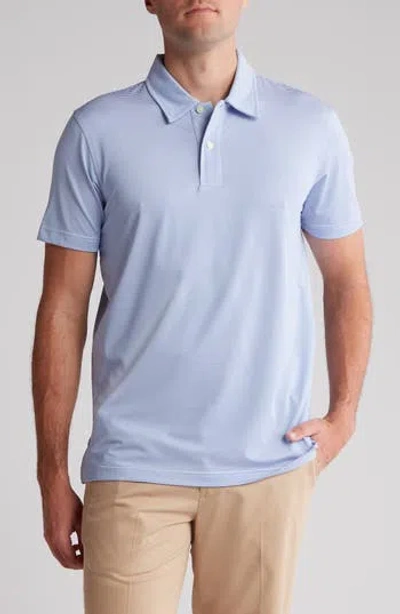 Brooks Brothers Stripe Performance Golf Polo In Blue