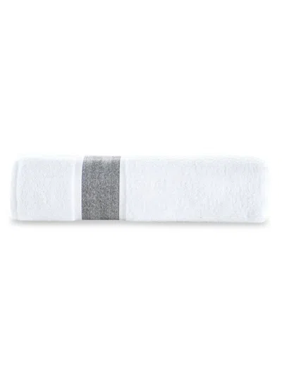 Brooks Brothers Stripe Turkish Cotton Bath Sheet In Anthracite
