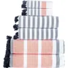Brooks Brothers Stripe Turkish Cotton Bath Towel In Orange