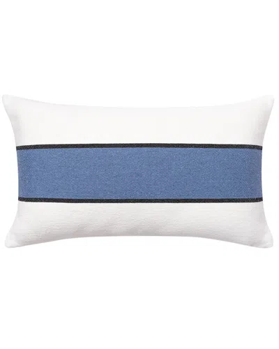 Brooks Brothers Striped Decorative Lumbar Throw Pillow In White