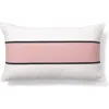 Brooks Brothers Striped Decorative Lumbar Throw Pillow In White