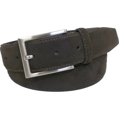 Brooks Brothers Suede Belt In Brown