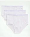 Brooks Brothers Supima Cotton Briefs - 3 Pack In White