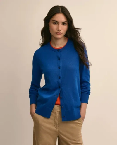 Brooks Brothers Supima Cotton Cardigan Sweater In Blue