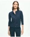Brooks Brothers Twinset Cardigan In Supima Cotton Sweater In Navy