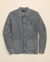 Brooks Brothers Chore Coat In Linen-cotton In Gray