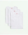Brooks Brothers Supima Cotton Crewneck 3 Pack T-shirts In White