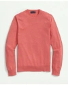 Brooks Brothers Supima Cotton Crewneck Sweater In Red Heather