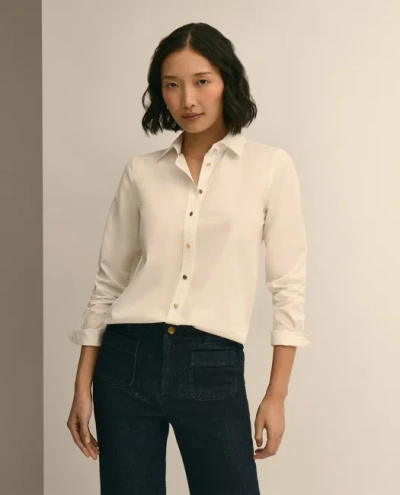 Brooks Brothers Supima Cotton Gold-tone Button Shirt In Neutral