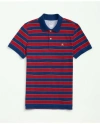 Brooks Brothers Supima Cotton Multi-stripe Polo Shirt In Red