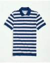 Brooks Brothers Supima Cotton Multi-stripe Polo Shirt In White
