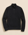 Brooks Brothers Supima Cotton Pique Half-zip Sweater In Black